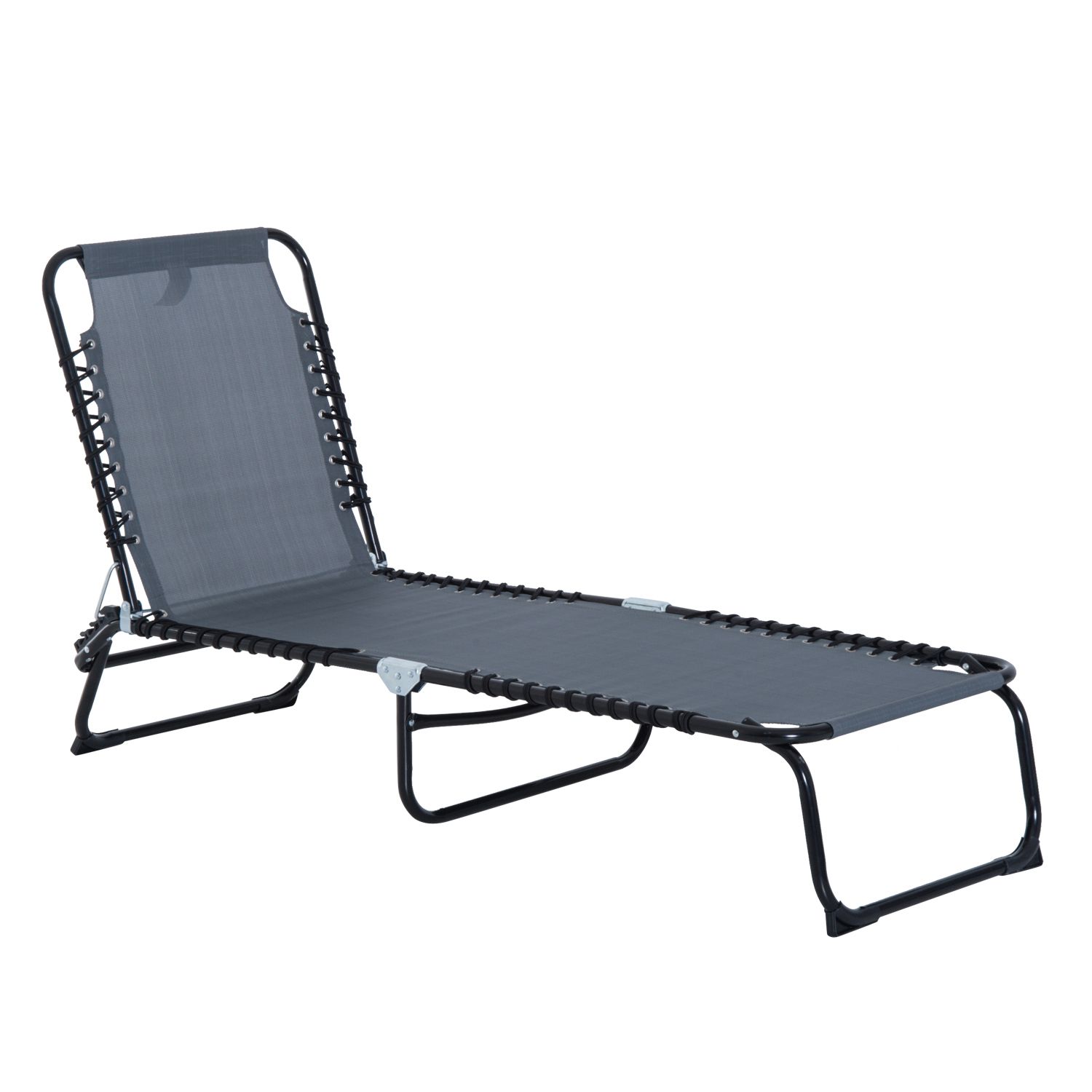 Folding Chair - Sedia a Sdraio Pieghevole, Schienale Regolabile