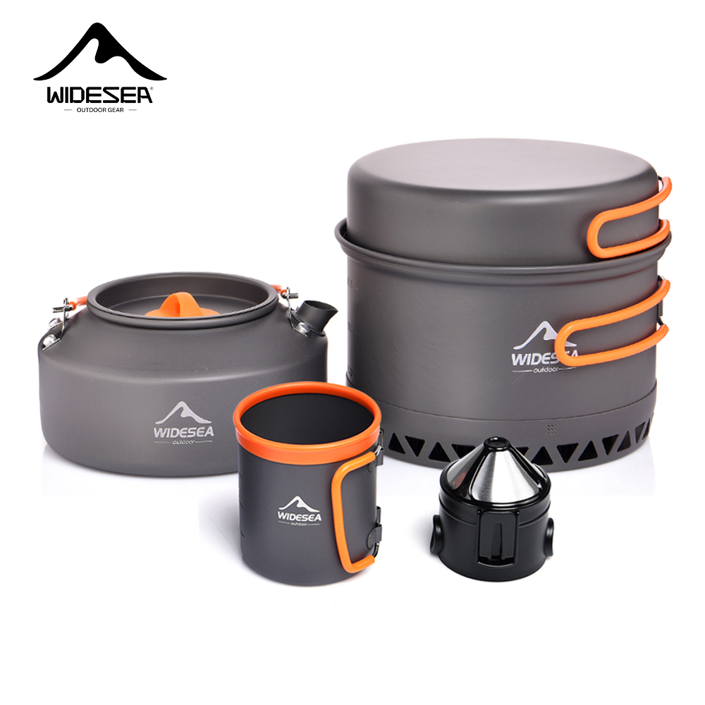 Outdoor Camping Kettle - Set di stoviglie da campeggio, pentole