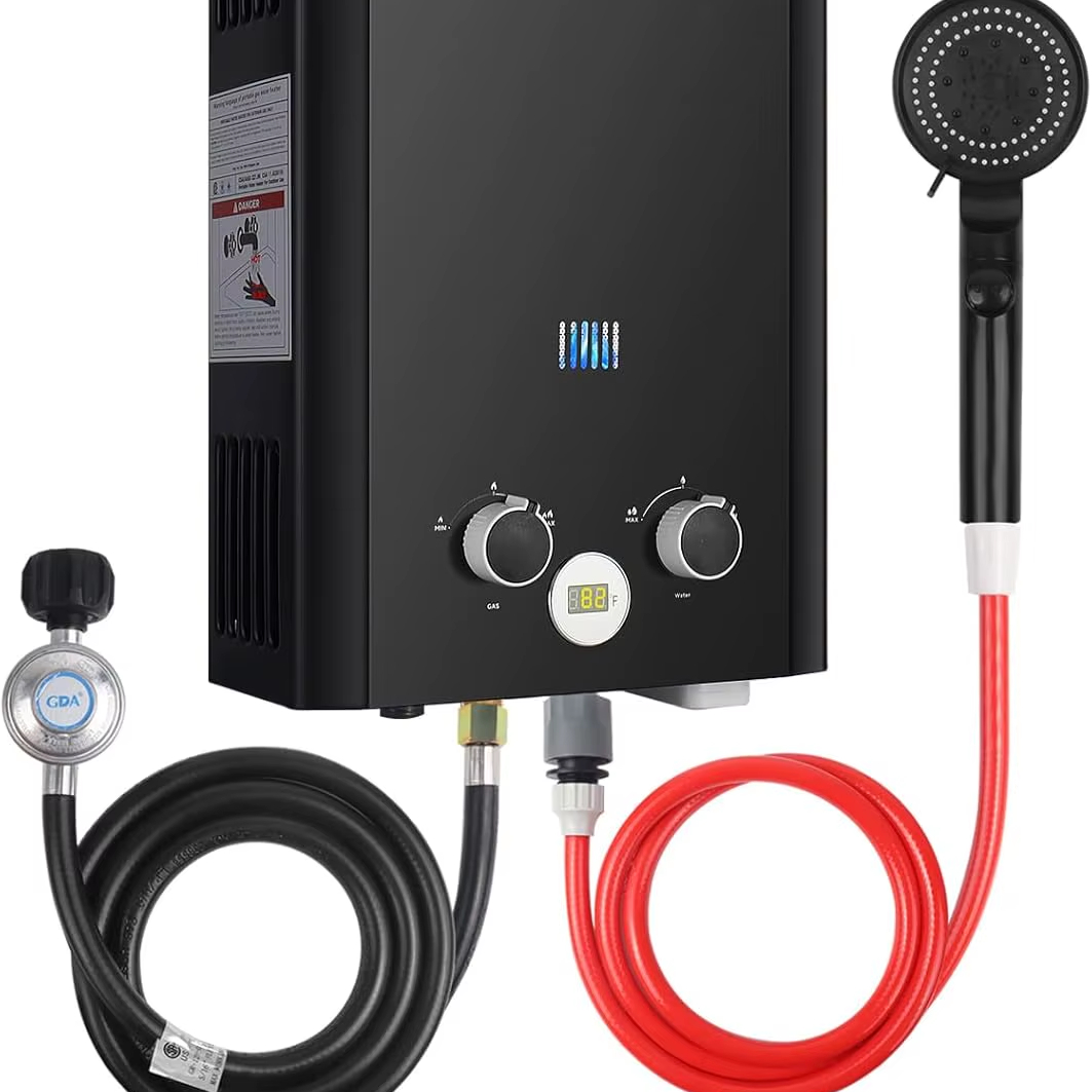Outdoor Camping Water Heater - Scaldabagno Istantaneo a Propano Senza Serbatoio,