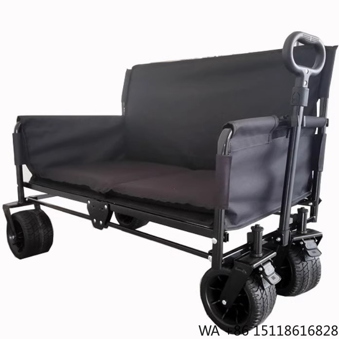 Outdoor Camping And Fishing - Carrello Pieghevole Multifunzionale JXFT a Quattro