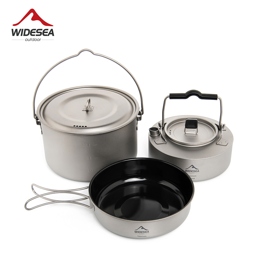 Outdoor Camping Kettle - Set di Pentole da Campeggio Ultraleggere
