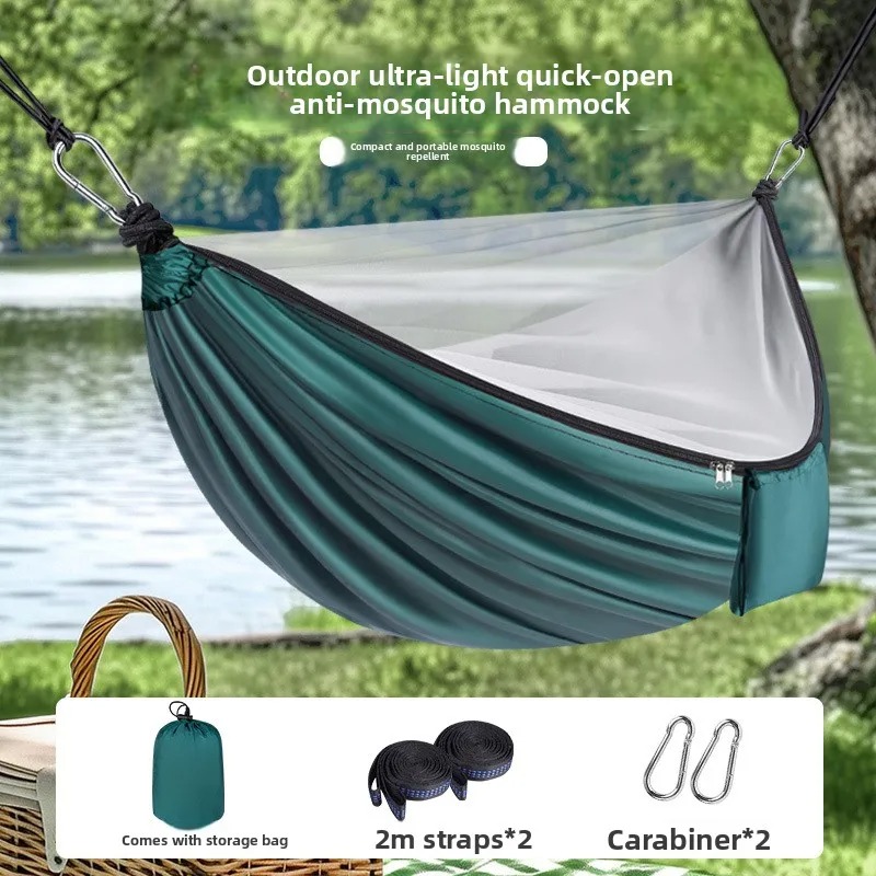 Outdoor Camping Mosquito Net - Amaca da campeggio leggera con zanzariera