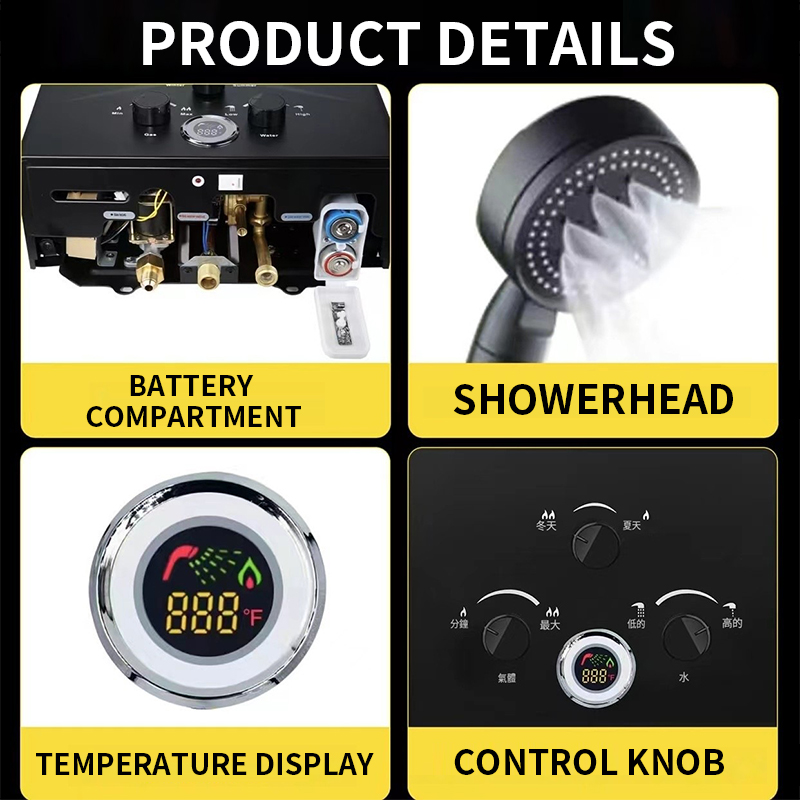 Scaldabagno a Gas Istantaneo 1 - Outdoor Camping Water Heater recensione e prezzo