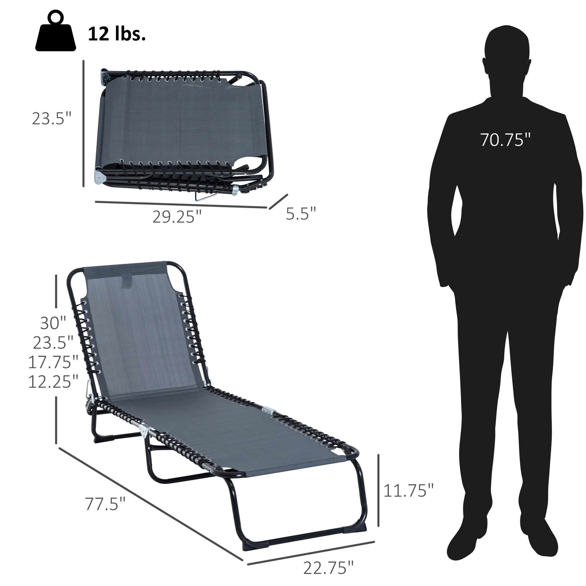 Sedia a Sdraio Pieghevole, Sch - Folding Chair recensione e prezzo