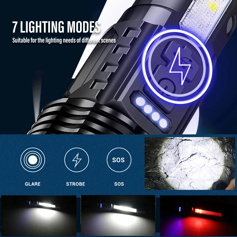 Potente torcia a LED ricaricab - Outdoor Camping And Fishing recensione e prezzo