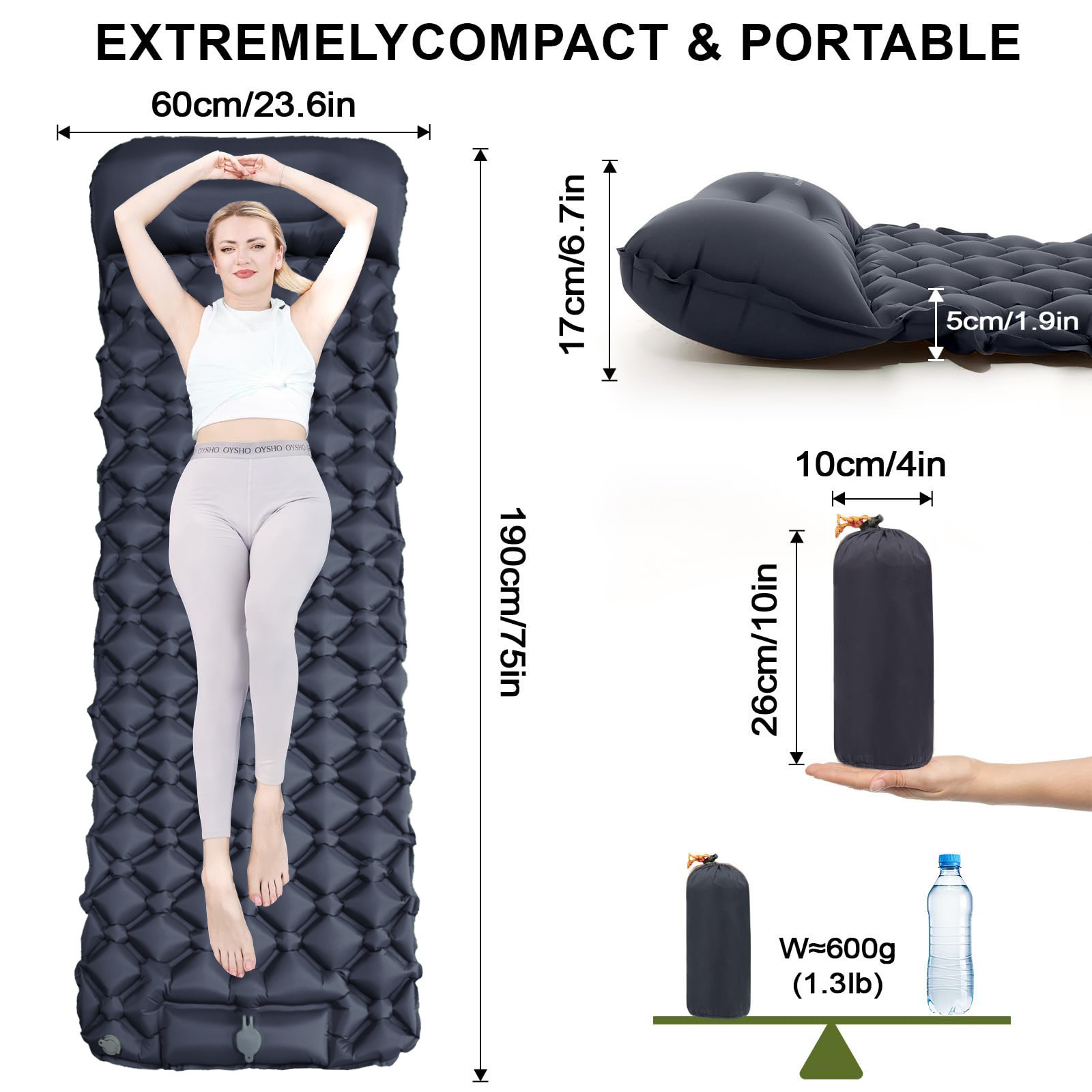 Materassini gonfiabili da camp - Camp Pillow Compressible recensione e prezzo