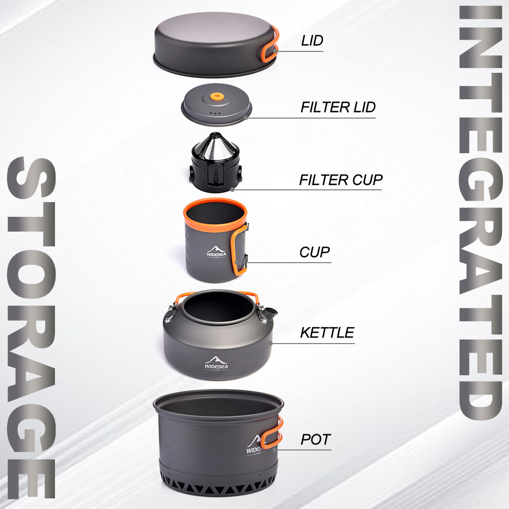 Set di stoviglie da campeggio, - Outdoor Camping Kettle recensione e prezzo