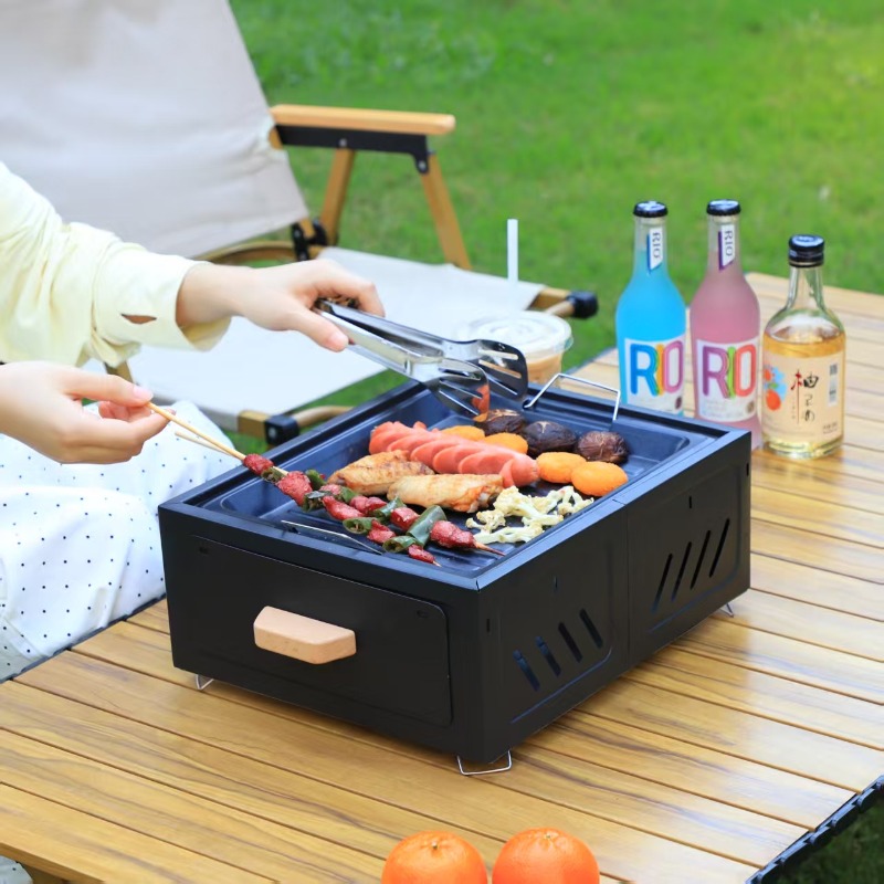 Griglia portatile a carbone pe - Cooking Outdoor Camping recensione e prezzo