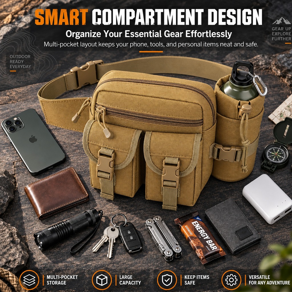 Marsupio Tattico Multifunziona - Outdoor Camping Kettle recensione e prezzo