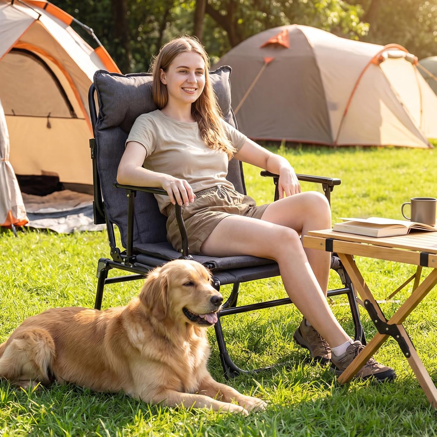 Set di 2 sedie a sdraio pieghe - Outdoor Camping Folding Chair recensione e prezzo