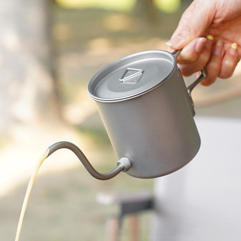 Bollitore per caffè in titanio - Outdoor Camping Kettle recensione e prezzo