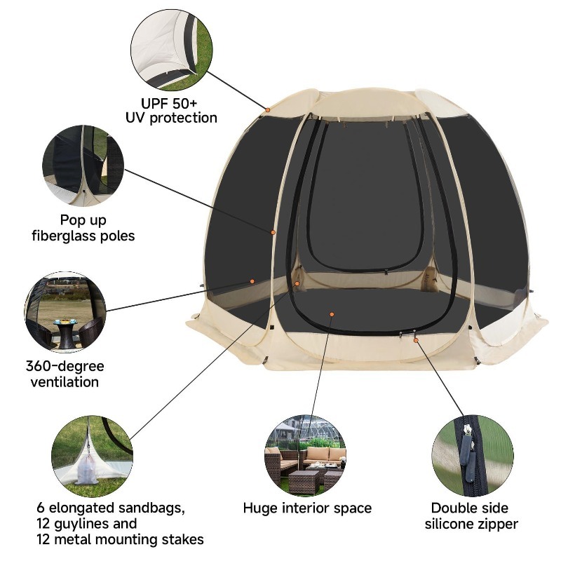 Tenda da Festa a 6 Lati con Sc - Outdoor Camping Tents For Sale recensione e prezzo