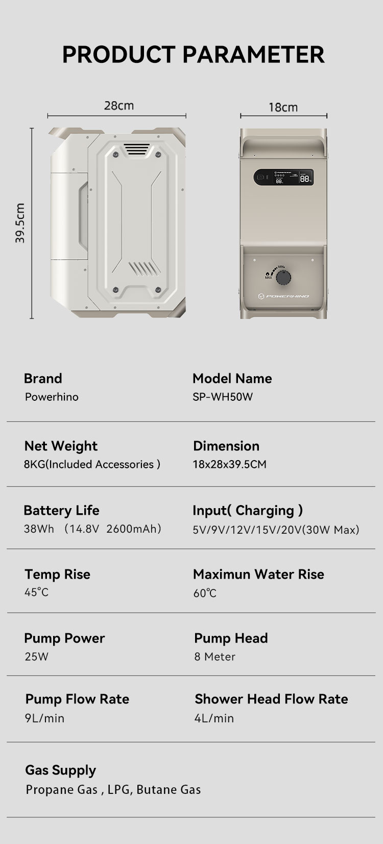 Scaldabagno istantaneo portati - Outdoor Camping Water Heater recensione e prezzo