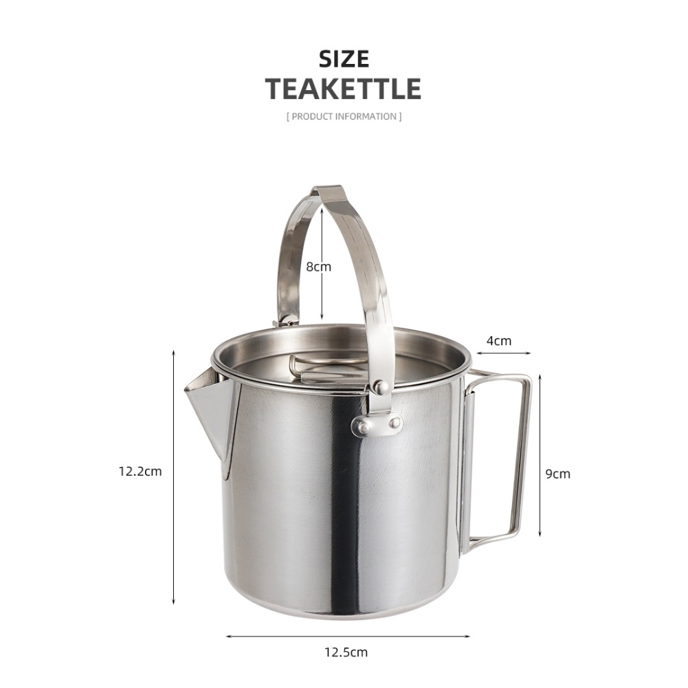 Bollitore portatile in acciaio - Outdoor Camping Kettle recensione e prezzo