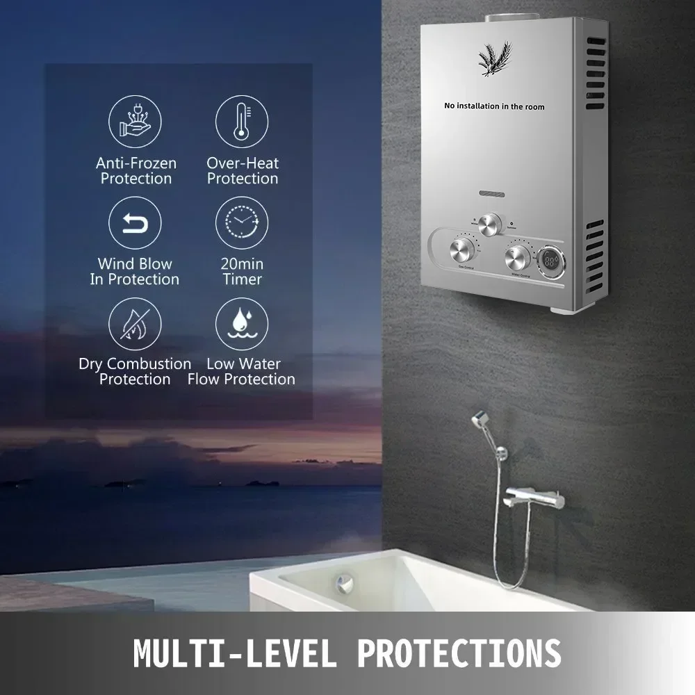 Scaldabagno a Gas LPG SIHAO 6L - Outdoor Camping Water Heater recensione e prezzo