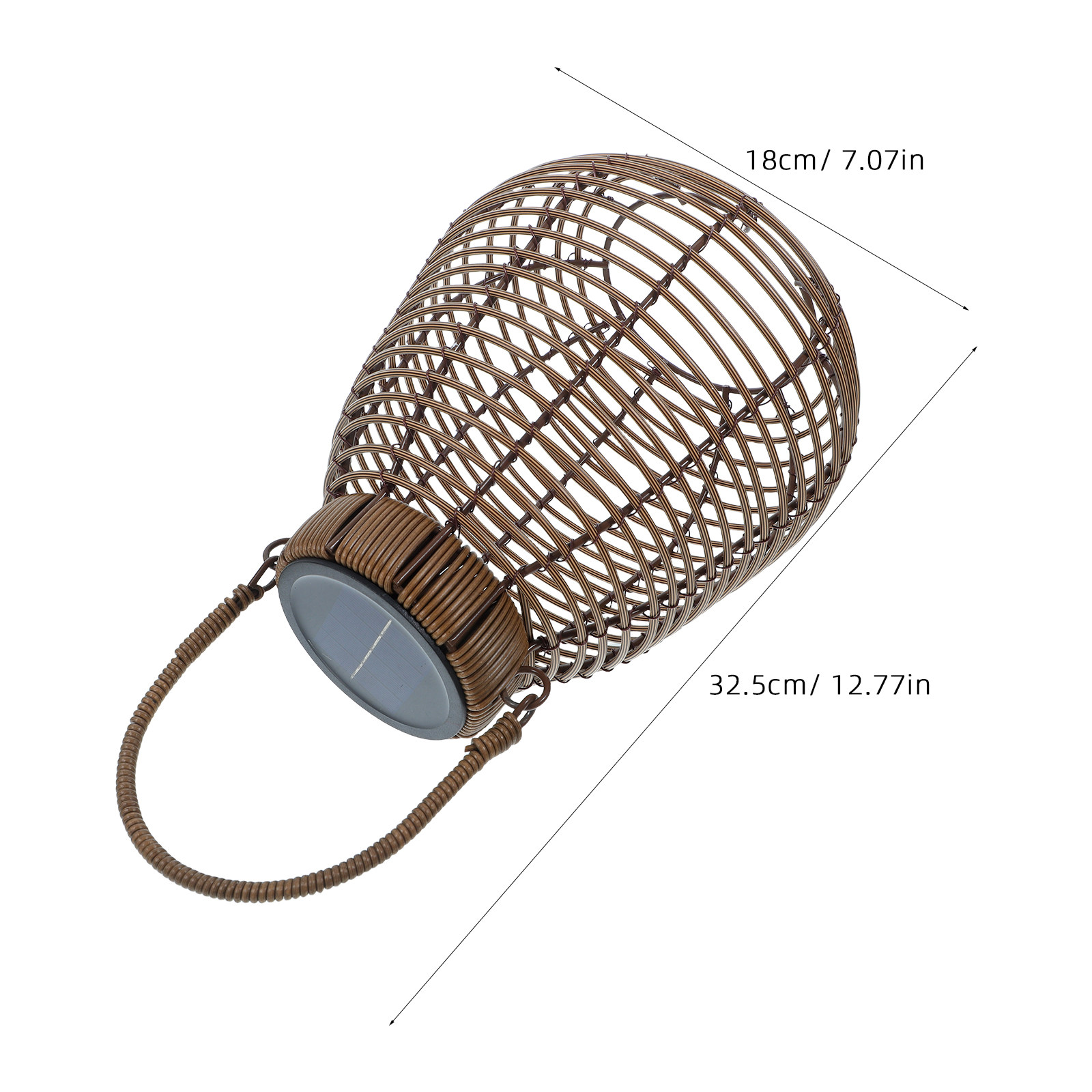 Lanterna Solare in Rattan, Lam - Outdoor Camping Lantern recensione e prezzo