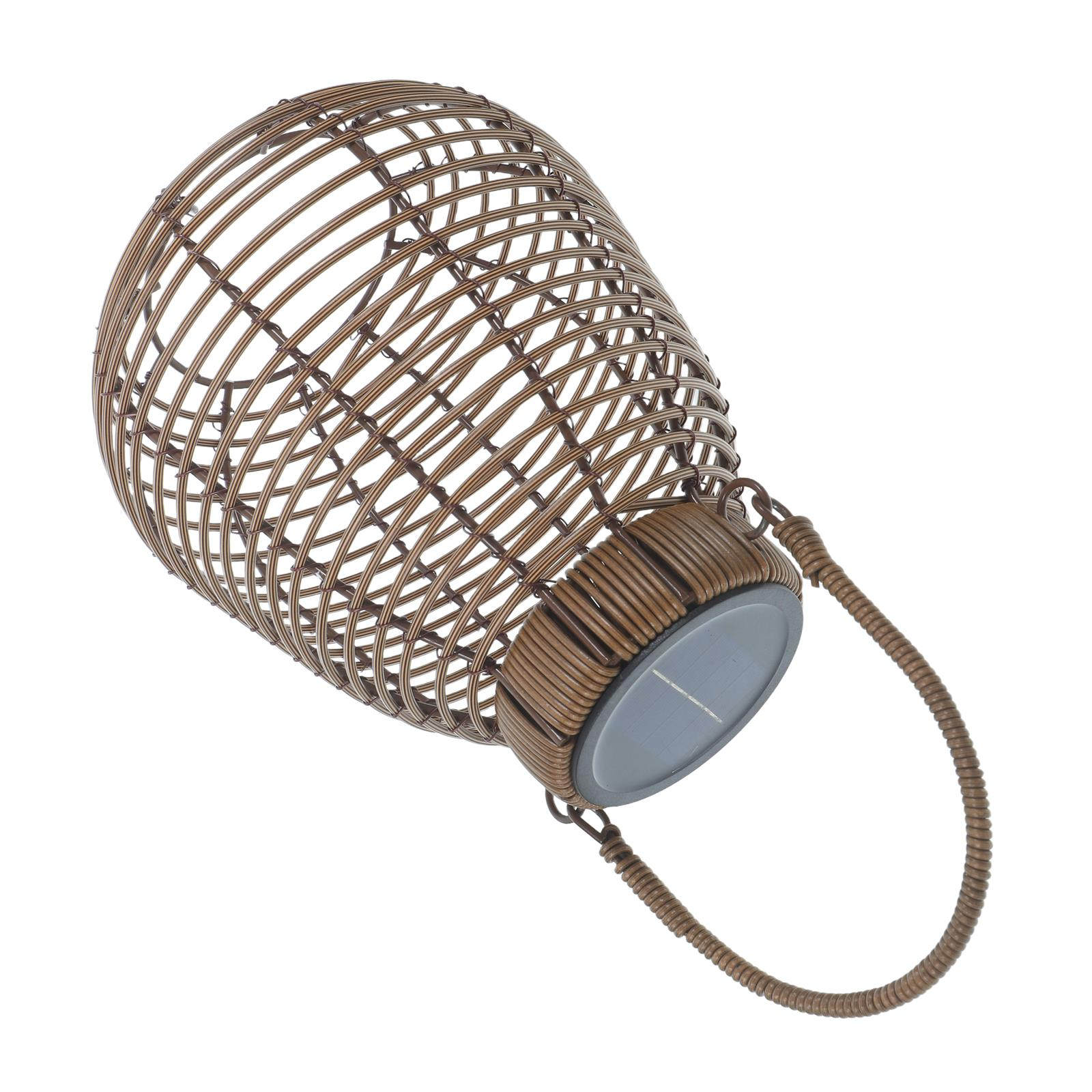 Lanterna Solare in Rattan, Lam - Outdoor Camping Lantern recensione e prezzo
