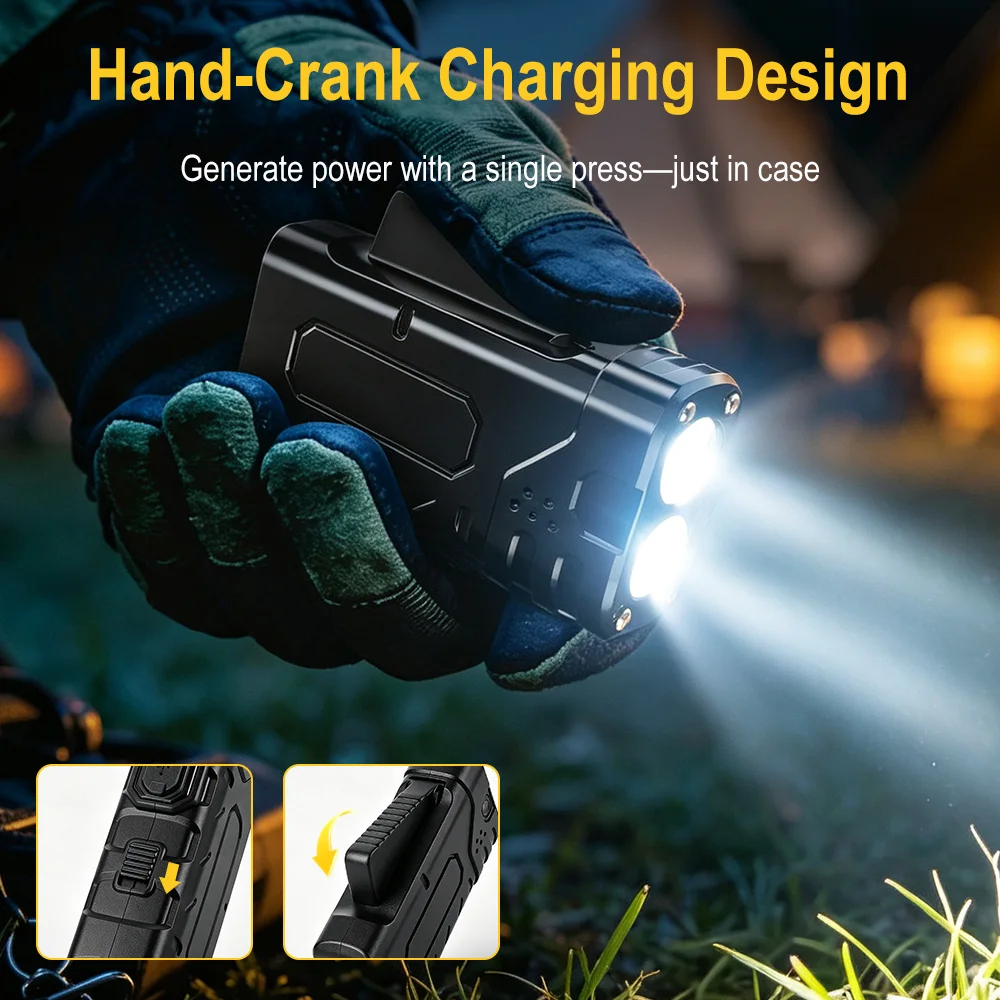 BORUIiT Torcia LED EDC a Manov - Outdoor Camping And Fishing recensione e prezzo