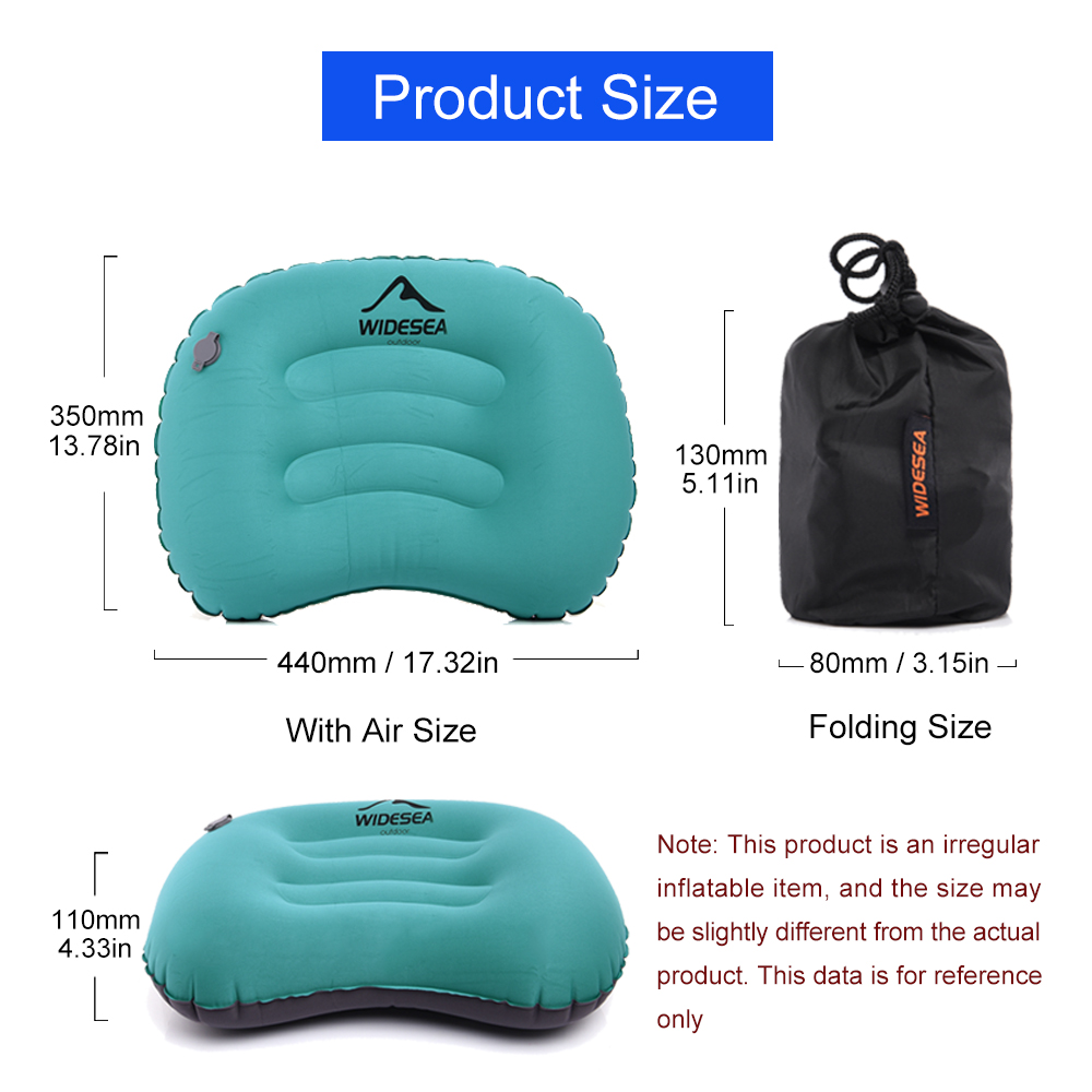 Widesea cuscino gonfiabile por - Camp Pillow Compressible recensione e prezzo
