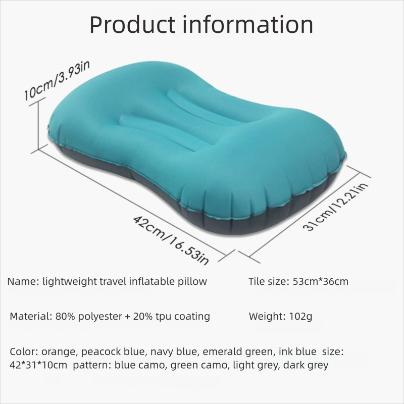 Cuscino da Viaggio Gonfiabile  - Camp Pillow Compressible recensione e prezzo
