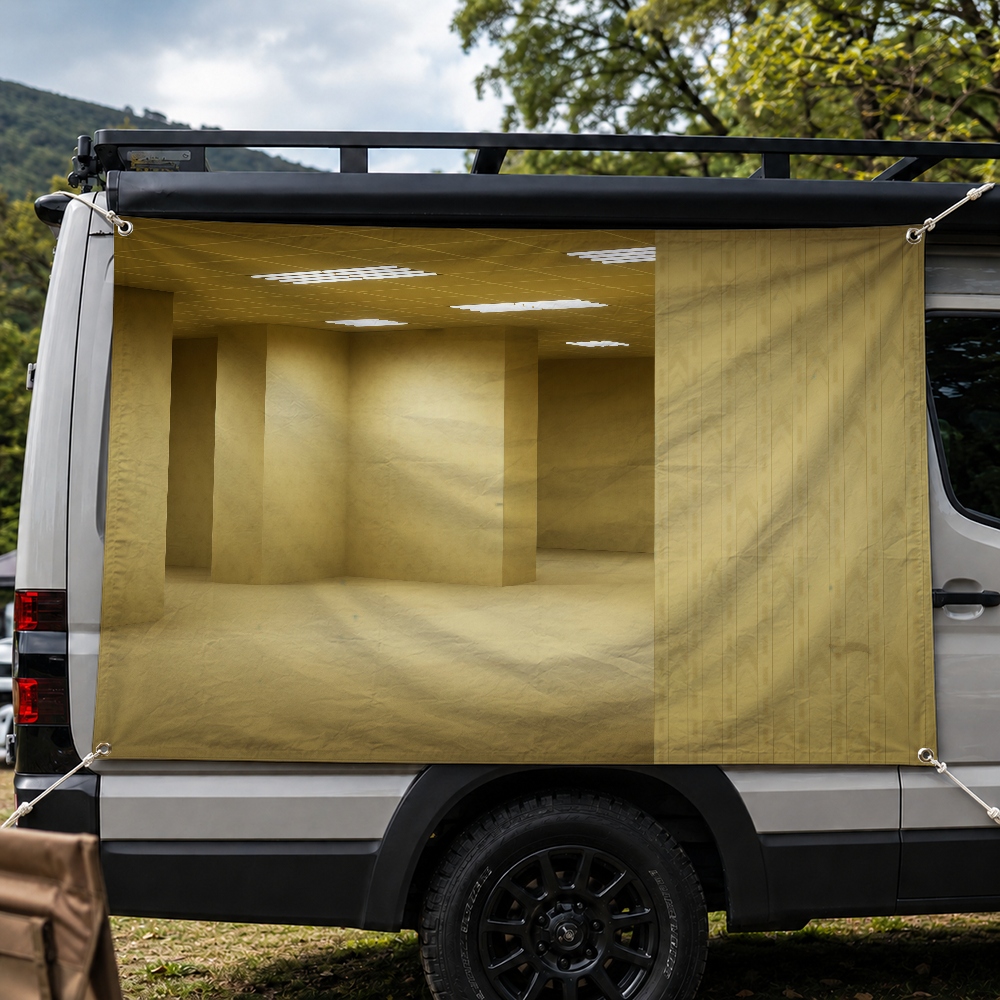 Bandiera da esterno del film B - Outdoor Camping Movies recensione e prezzo