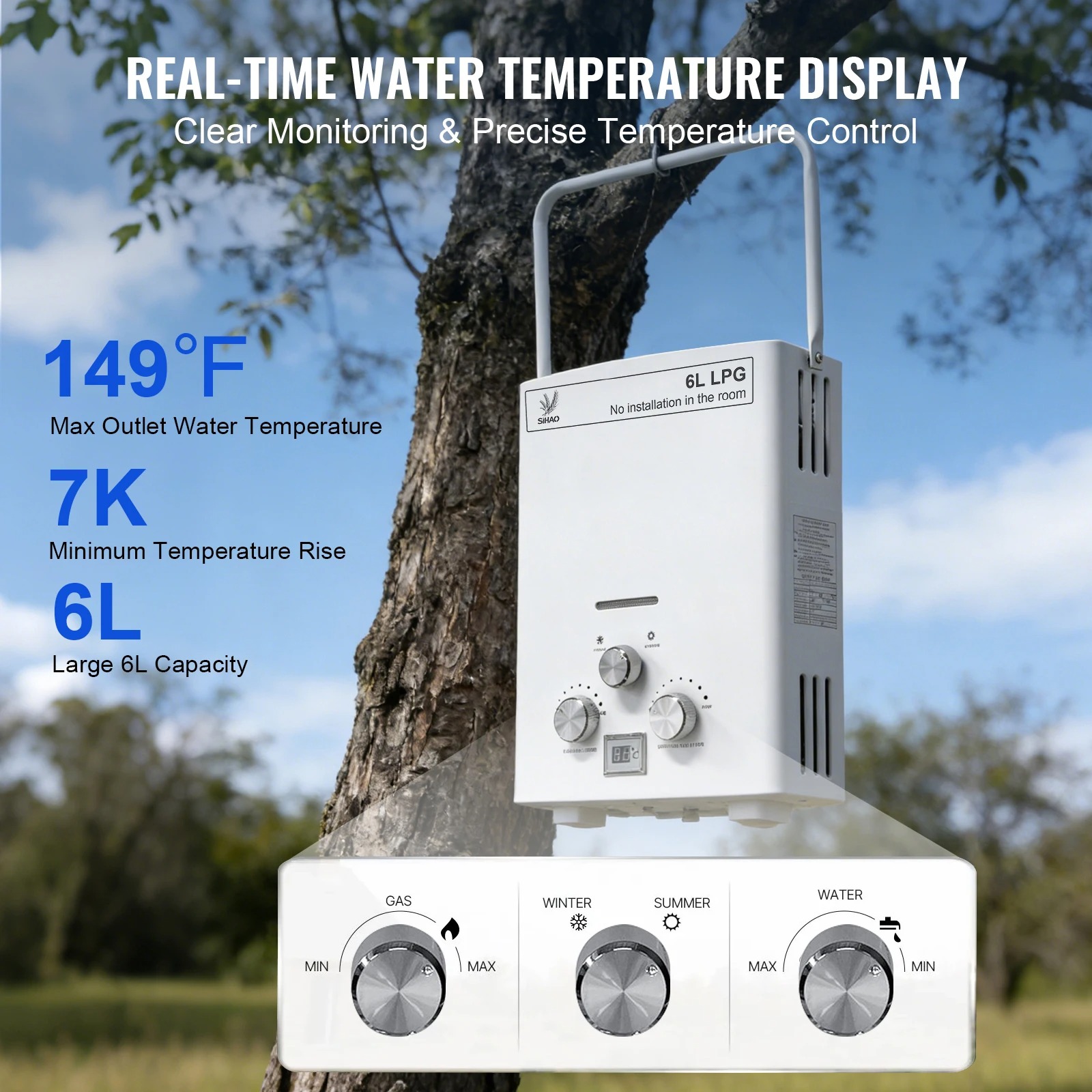 Scaldabagno a Gas GPL | Scalda - Outdoor Camping Water Heater recensione e prezzo