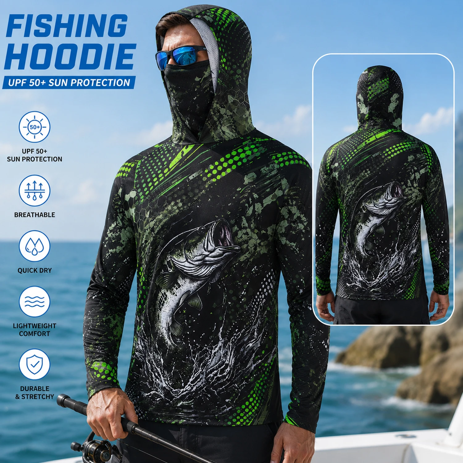 Maglia da pesca a maniche lung - Outdoor Camping And Fishing recensione e prezzo