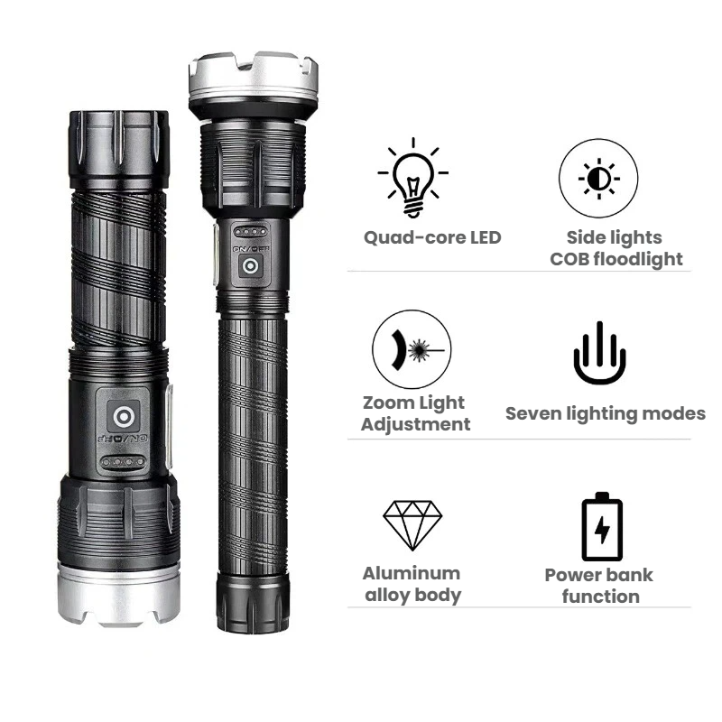 Torcia LED ad Alta Potenza Tel - Outdoor Camping And Fishing recensione e prezzo